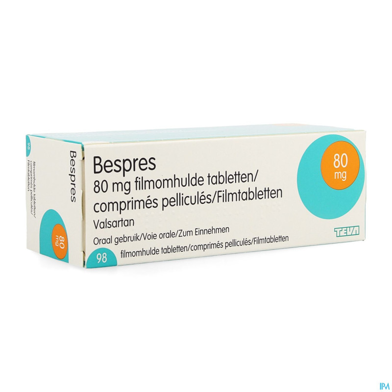 Bespres  80mg comp pell  98x 80mg