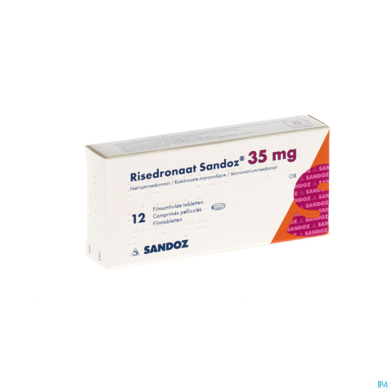 Risedronaat sandoz 35 mg comp pell 12 x 35 mg