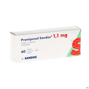 Pramipexol sandoz 1,1 mg tabl 60