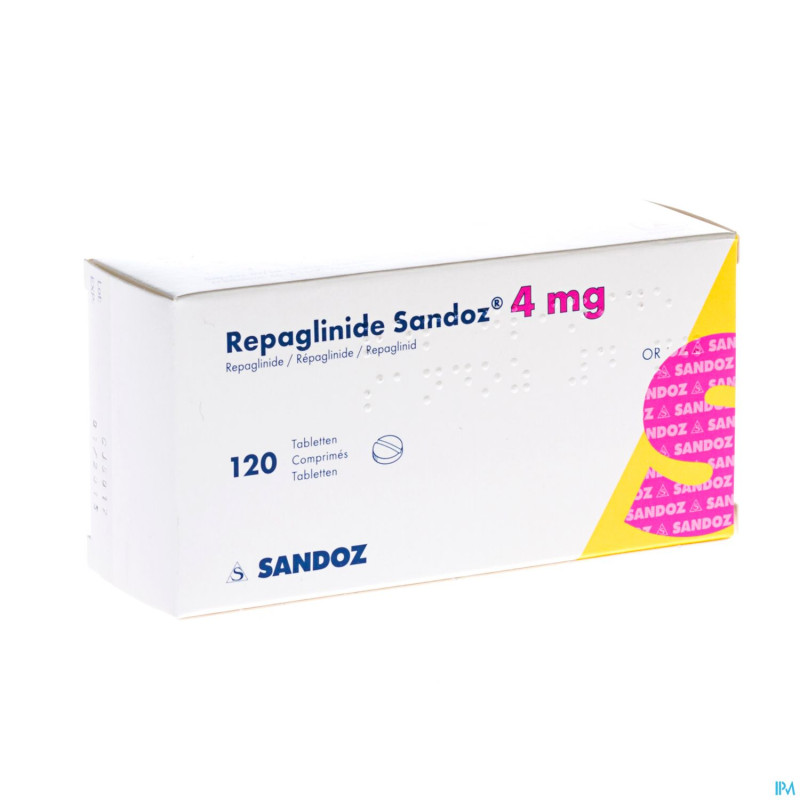 Repaglinide sandoz 4,0 mg tabl 120