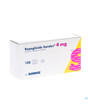 Repaglinide sandoz 4,0 mg tabl 120