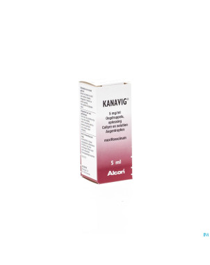 Kanavig 5 mg/ml collyre - oogdruppels 5 ml