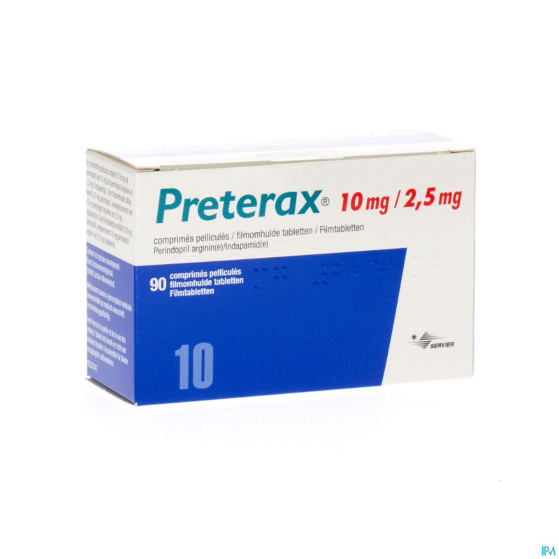 Preterax comp  90 x 10,0 mg/2,5 mg