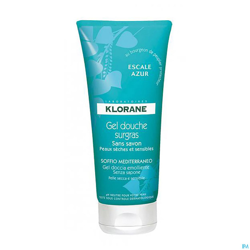 Klorane gel douche escale azur    tube 200ml