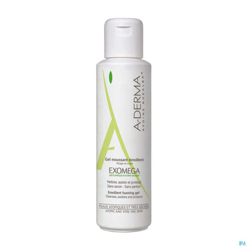 Aderma exomega gel moussant emollient fl 500ml