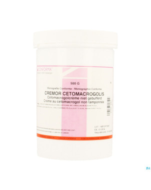 Creme cetomacrogol n/tamponnee  500g conf