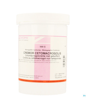 Creme cetomacrogol n/tamponnee  500g conf