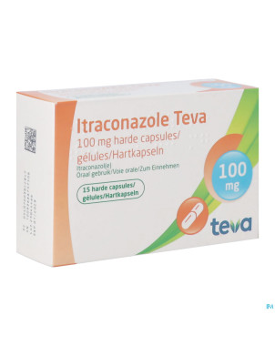 Itraconazole teva 100 mg caps dur  15