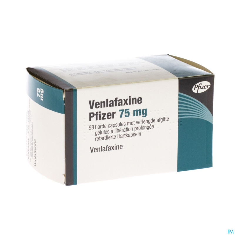 Venlafaxine pfizer  75mg caps 98