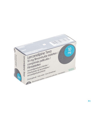 Lercanidipine teva 10 mg comp pell 98 x 10 mg