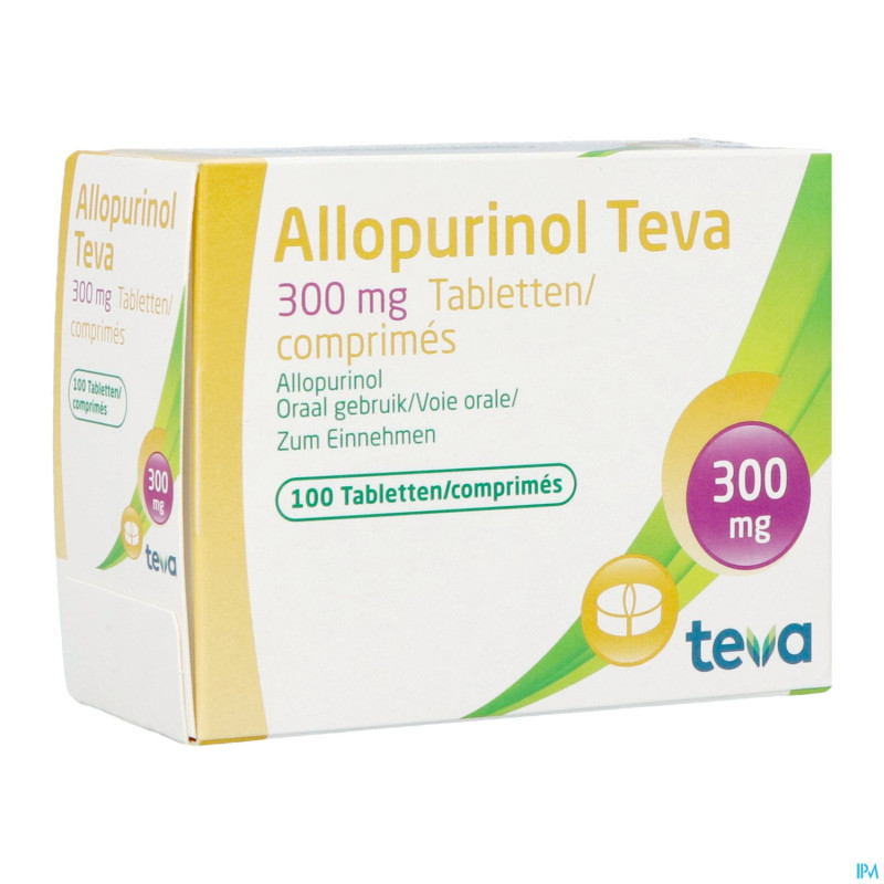 Allopurinol teva 300 mg tabl 100