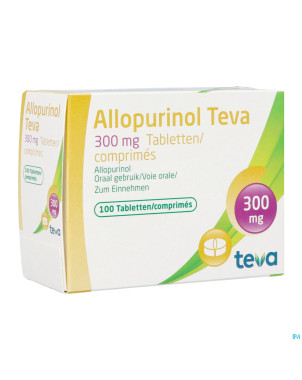 Allopurinol teva 300 mg tabl 100