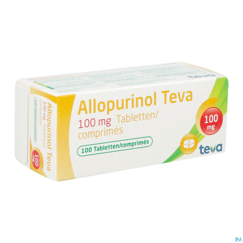 Allopurinol teva 100 mg tabl 100
