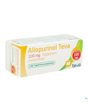 Allopurinol teva 100 mg tabl 100