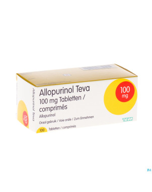 Allopurinol teva 100 mg tabl 100