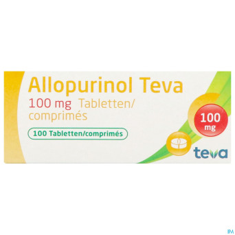 Allopurinol teva 100 mg tabl 100