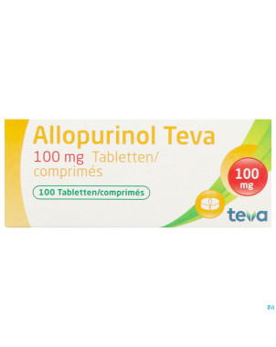 Allopurinol teva 100 mg tabl 100