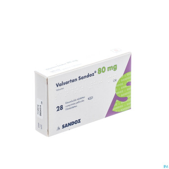 Valsartan sandoz 80 mg comp pell 28 x 80 mg