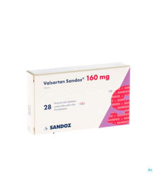 Valsartan sandoz 160 mg comp pell 28 x 160 mg