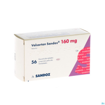 Valsartan sandoz 160 mg comp pell 56 x 160 mg