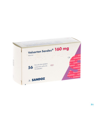 Valsartan sandoz 160 mg comp pell 56 x 160 mg