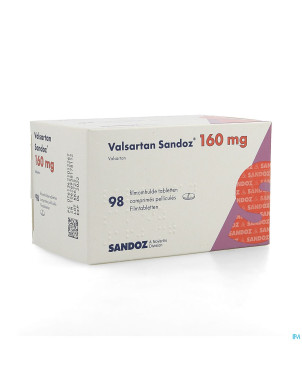 Valsartan sandoz 160 mg comp pell 98 x 160 mg