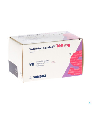 Valsartan sandoz 160 mg comp pell 98 x 160 mg