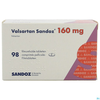Valsartan sandoz 160 mg comp pell 98 x 160 mg