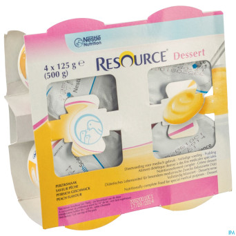 Resource dessert peche    4x125g 12126084
