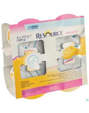 Resource dessert peche    4x125g 12126084