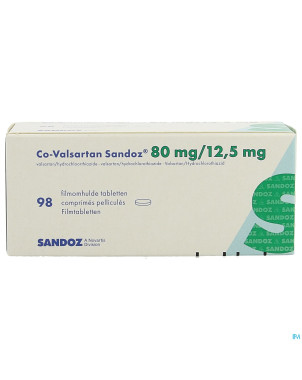 Co valsartan sandoz 80 mg/12,5 mg comp pell 98