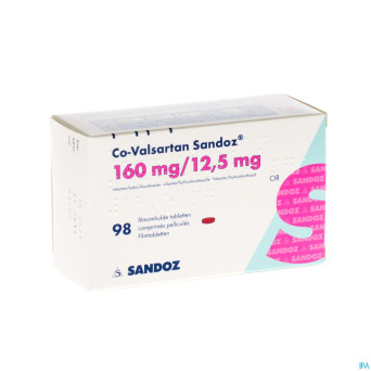 Co valsartan sandoz 160 mg/12,5 mg comp pell 98