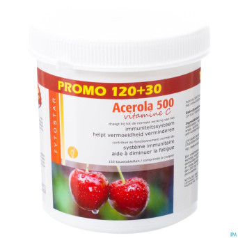 Acerola 500    comp 120+30 gratuit