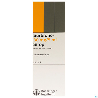 Surbronc sir 250ml 30mg/5ml nf fraise