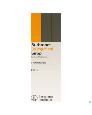Surbronc sir 250ml 30mg/5ml nf fraise