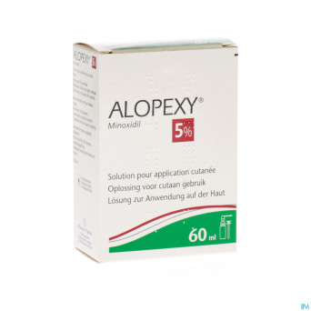 Alopexy 5 % liquid fl plast pipette 1x60ml