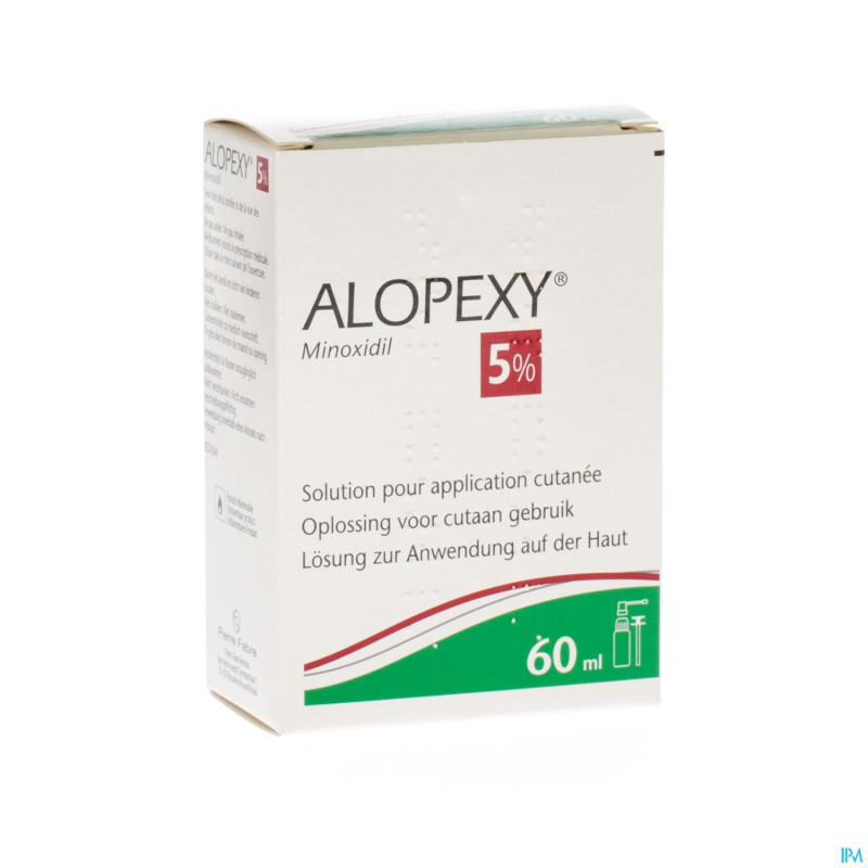 Alopexy 5 % liquid fl plast pipette 1x60ml