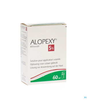 Alopexy 5 % liquid fl plast pipette 1x60ml