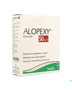 Alopexy 5 % liquid fl plast pipette 3x60ml