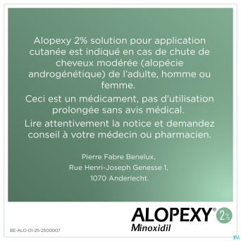 Alopexy 2 % liquid fl pipette/spray 1x60ml