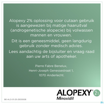 Alopexy 2 % liquid fl pipette/spray 1x60ml