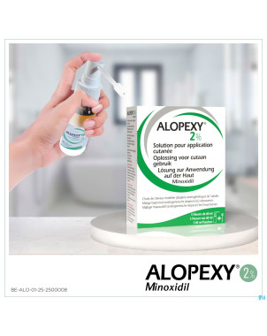 Alopexy 2 % liquid fl pipette/spray 3x60ml
