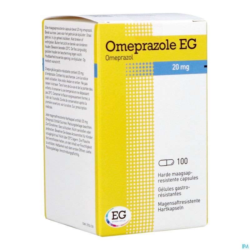 Omeprazol eg 20 mg pi pharma caps 100x20mg pip
