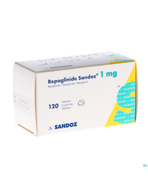 Repaglinide sandoz 1,0 mg tabl 120 alu blister