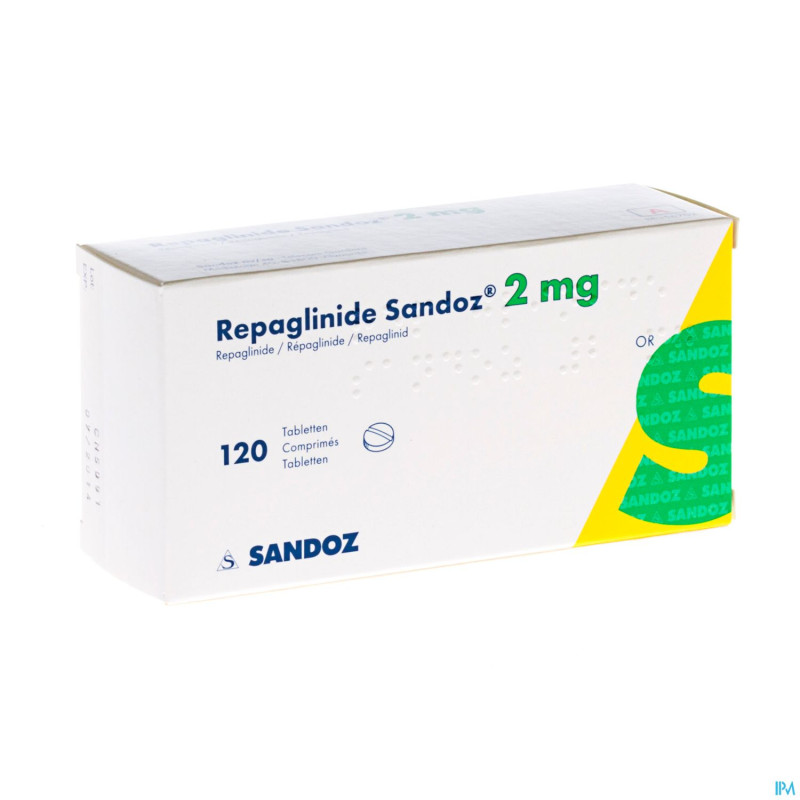 Repaglinide sandoz 2,0 mg tabl 120 alu blister