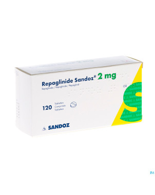Repaglinide sandoz 2,0 mg tabl 120 alu blister