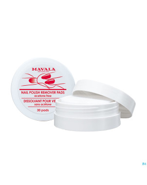 Mavala ongles remover pads 30