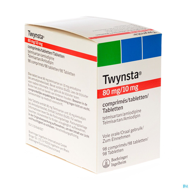Twynsta 80 mg/10 mg comp 98 x 80 mg