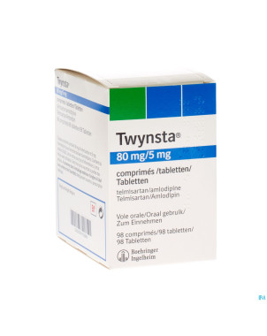 Twynsta 80 mg/ 5 mg comp 98 x 80 mg