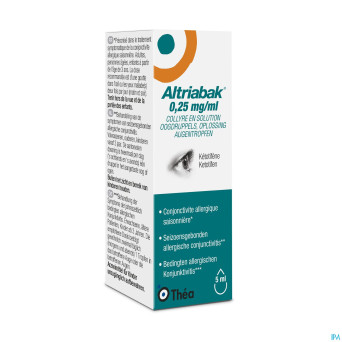 Altriabak 0,25mg/ml gutt oculaires    fl 5ml